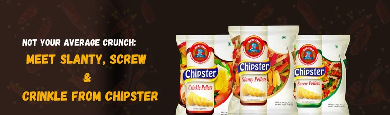 Not Your Average Crunch: Meet Slanty, Screw & Crinkle from Chipster