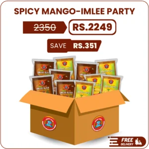 spicy mango-imlee party pakistan with mango and imlee slices