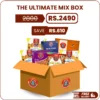 the ultimate mix box pakistan with bariyan pani puri fried onion dahi mirch and pheni