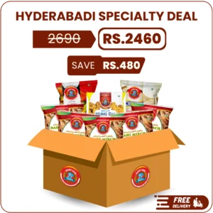 hyderabadi specialty deal pakistan with dahi mirch bariyan and chipster chips